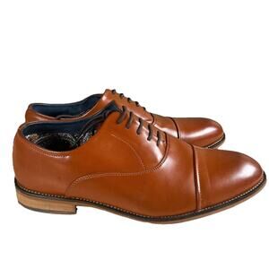 BRUNO MARC NEW YORK Mens Louis 2 Brown Oxford Dress Shoe Size 10.5 Wide